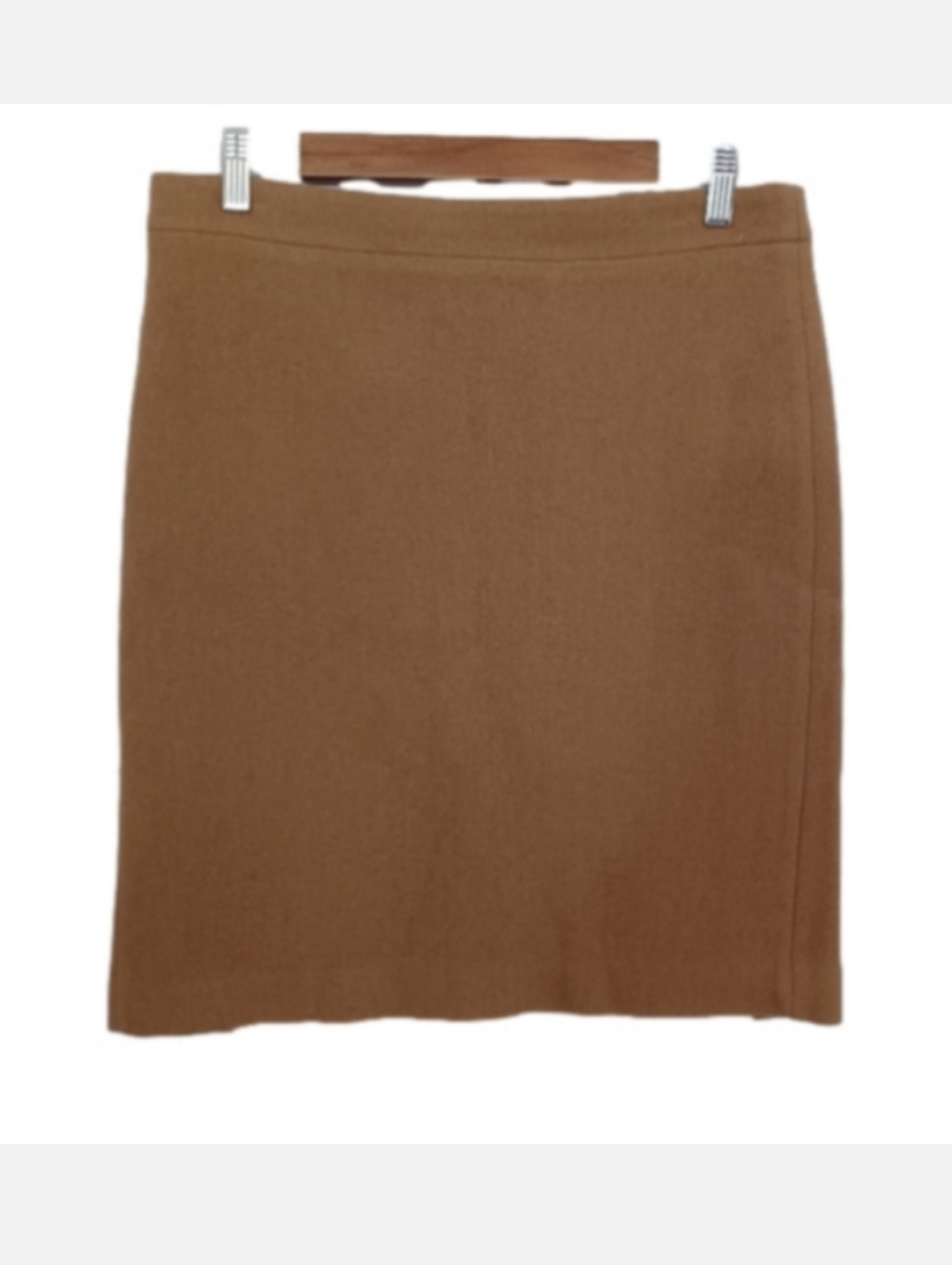 J. Crew Mercantile Camel Color Wool Blend Lined Career Professional Midi Skirt